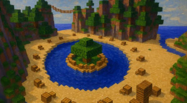 Minecraft Hunger Games Leinwand