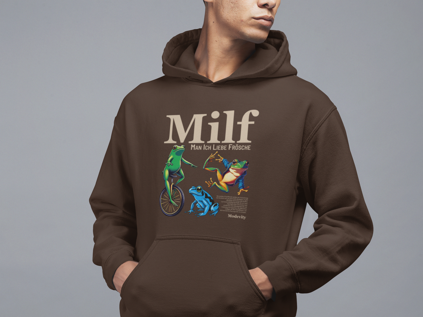 Man Ich Liebe Frösche Hoodie