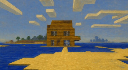 Minecraft Gronkh Haus Leinwand