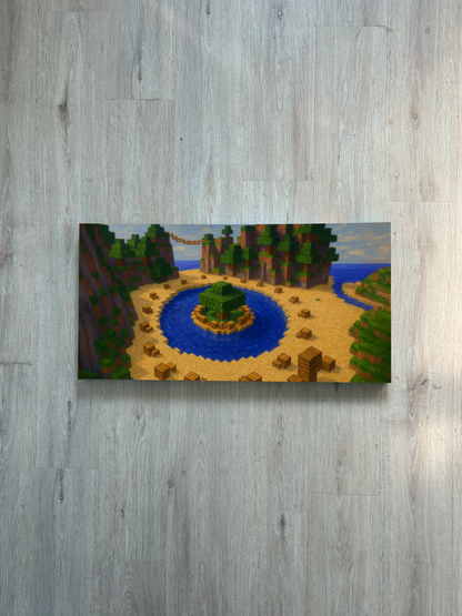 Minecraft Hunger Games Leinwand