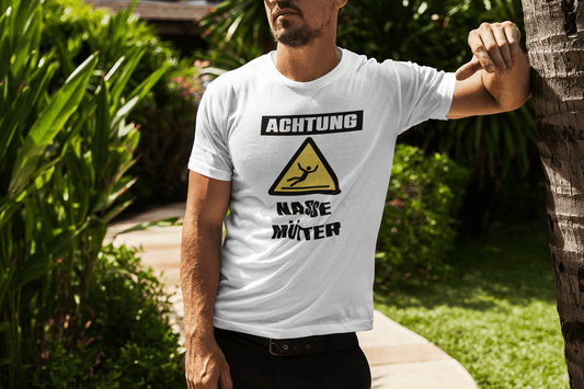 Achtung Nasse Mütter T-Shirt - Modevity