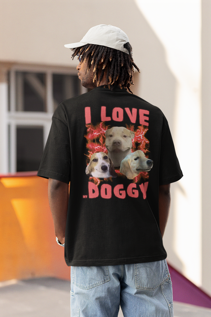 I Love My Doggy Backprint