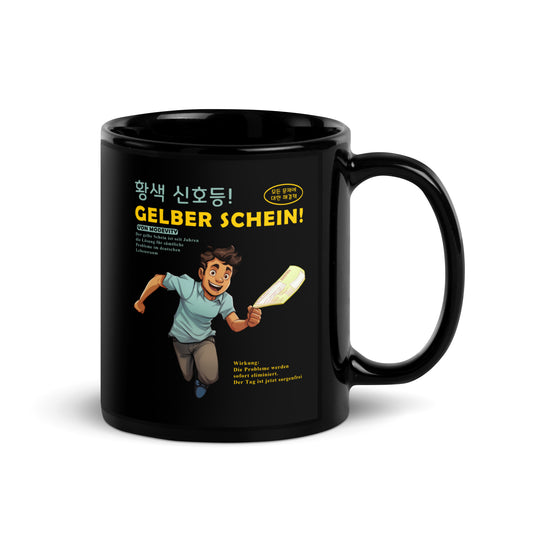 Gelber Schein Tasse