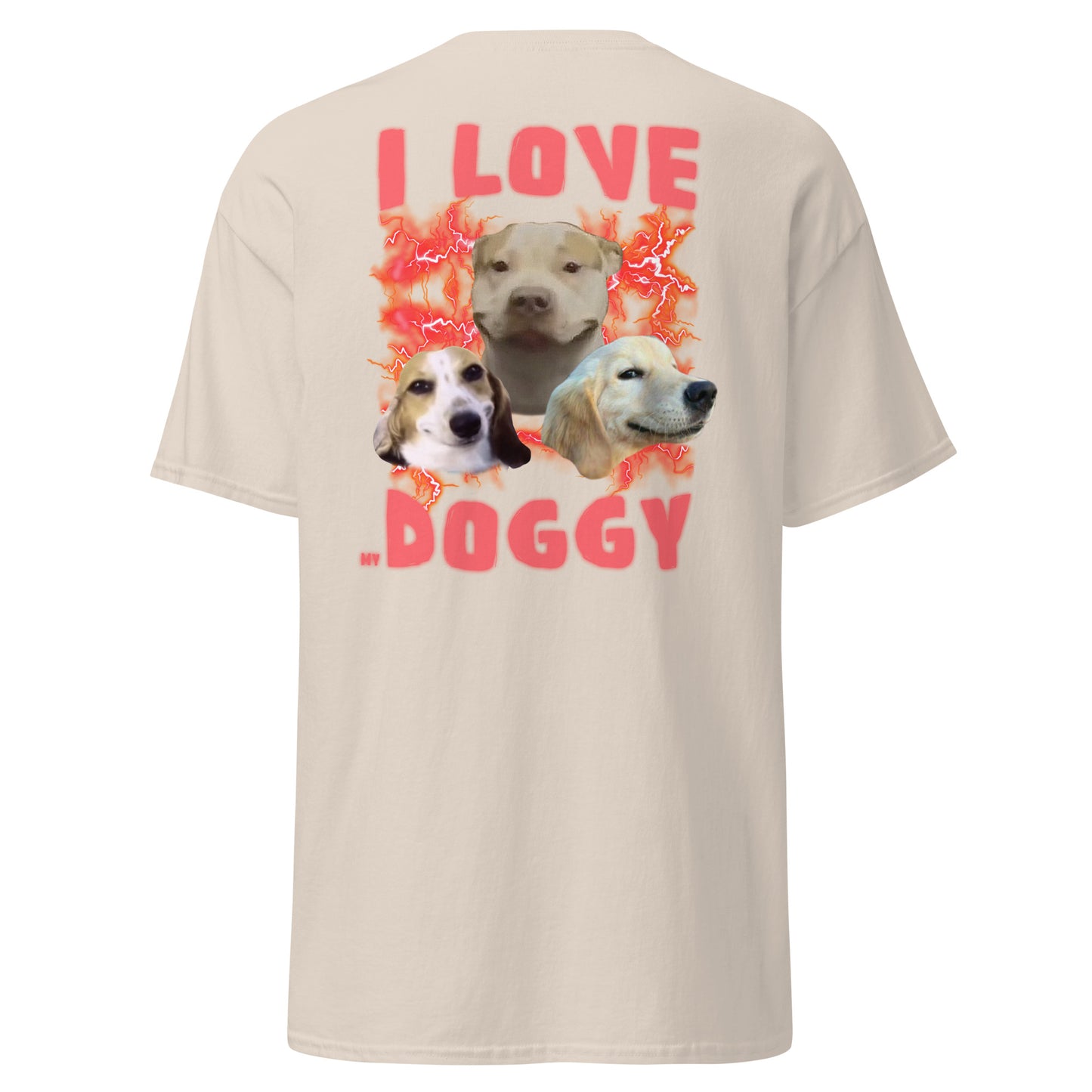 I Love My Doggy Backprint